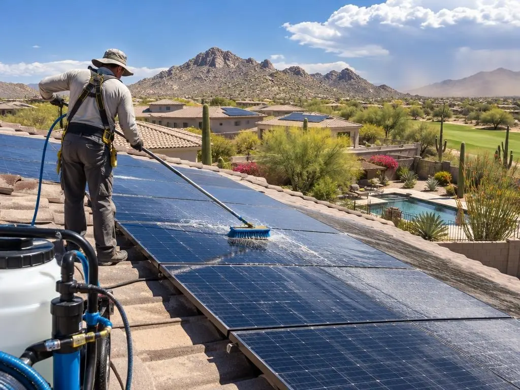 Solar Panel Washing in Scottsdale, AZ